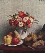 Henri Fantin-Latour Stilleben mit Blumen und Fruchten Spain oil painting artist